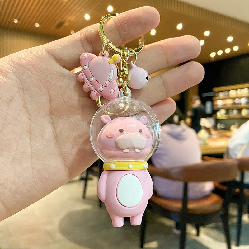 Wholesale Space Cat Figures Silicone Keychains